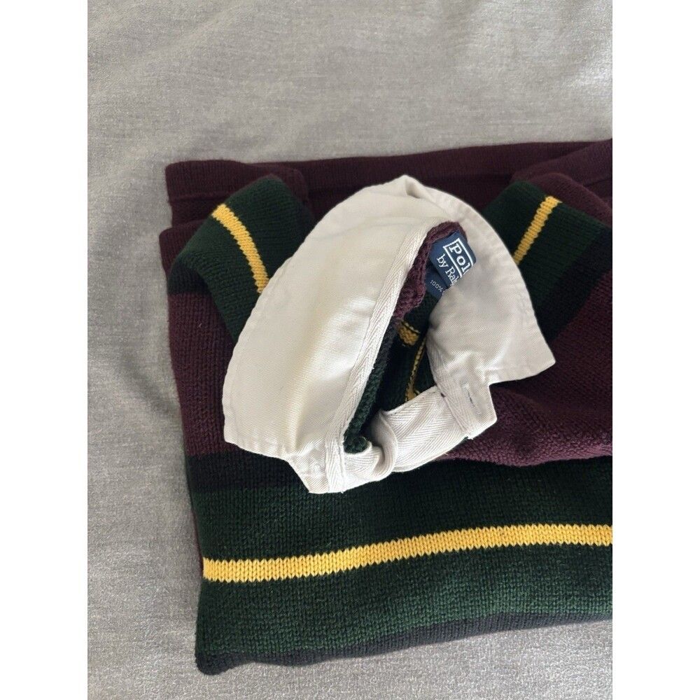Polo Ralph Lauren Vintage Knit Sweater Rugby - Picture 4 of 5